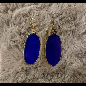 blue dangle earrings